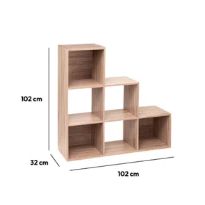 Βιβλιοθήκη Δαπέδου 6 Θέσεων (102x32x102) F-V Mix N' Modul Oak 181394