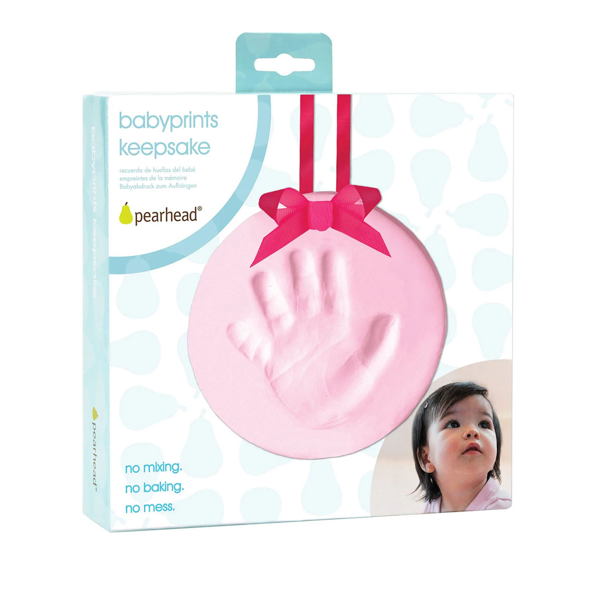 Αναμνηστικό Αποτύπωμα Μωρού (Φ15) Pearhead Pink PH-50026