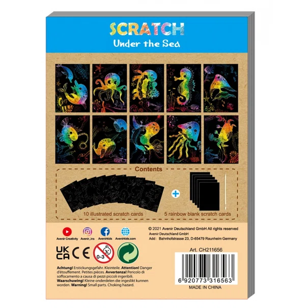 Ζωγραφική Scratch Avenir Under The Sea