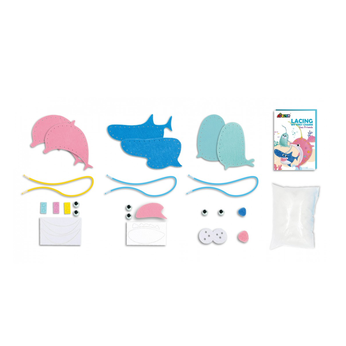 Παιδικό Σετ Ραπτικής Κούκλα Κούκλες DIY Avenir Lacing Sea Friends