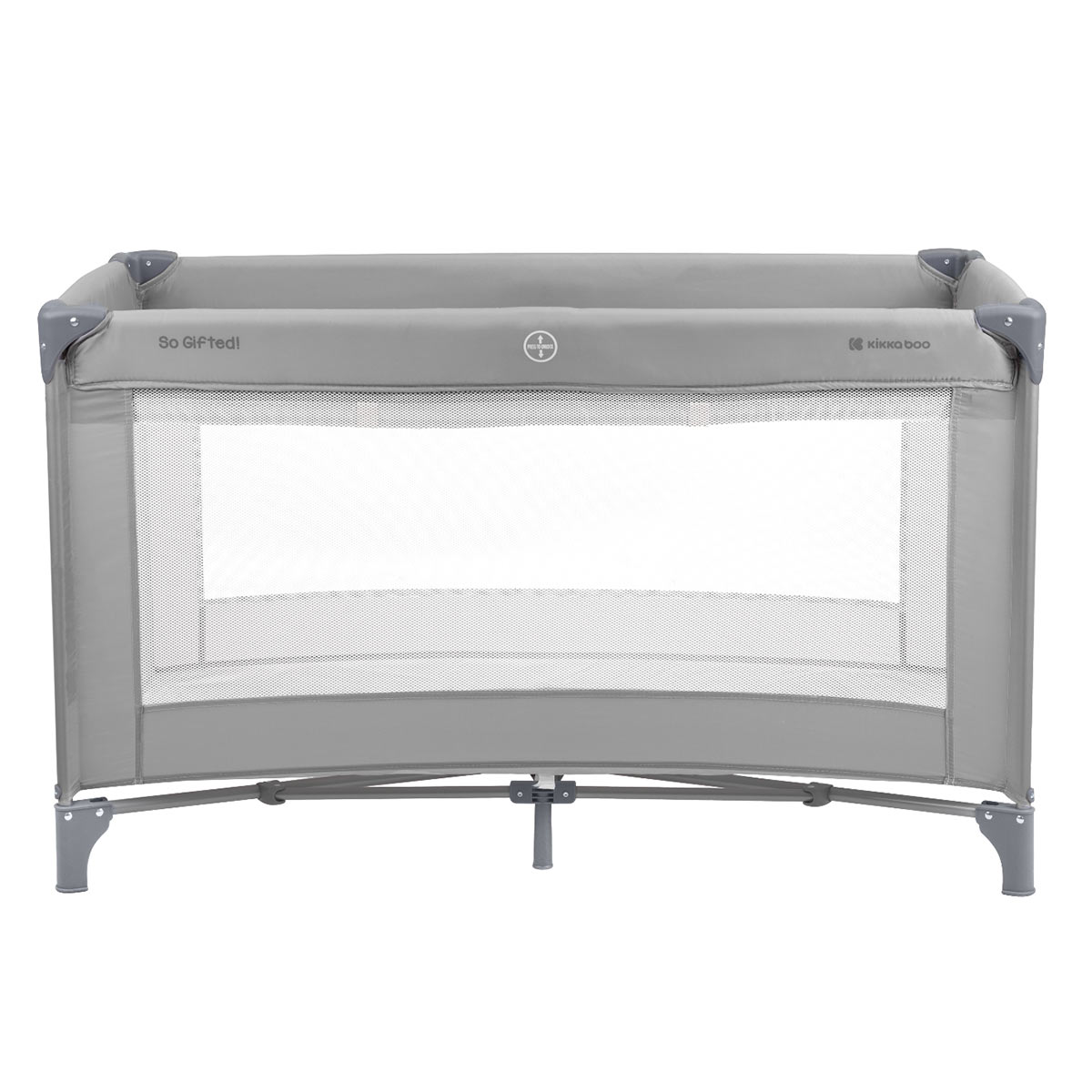 Παρκοκρέβατο 2 Θέσεων (0+ Μηνών/Έως 15kg) Kikka Boo So Gifted Grey 2023