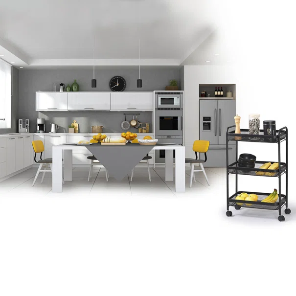 Τρόλεϊ/Ραφιέρα 3 Θέσεων (46.5x26.5x79.6) F-V Mayaj Black 169233