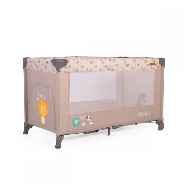 Παρκοκρέβατο (0+ Μηνών/Έως 15kg) Cangaroo Africa Beige