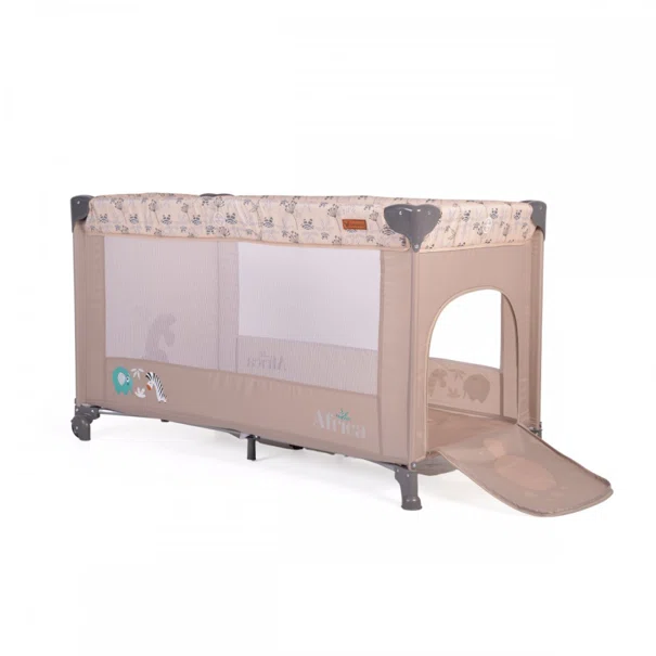 Παρκοκρέβατο (0+ Μηνών/Έως 15kg) Cangaroo Africa Beige