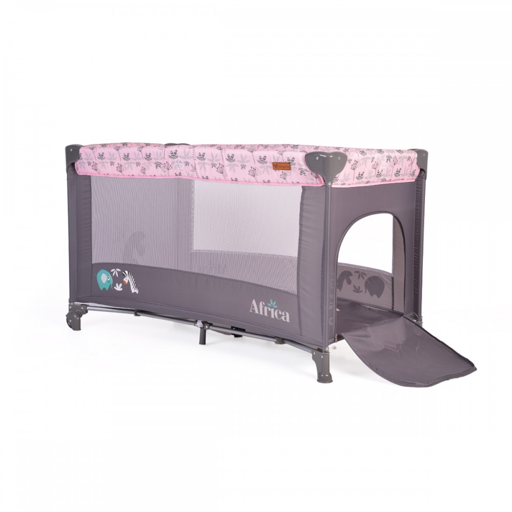 Παρκοκρέβατο (0+ Μηνών/Έως 15kg) Cangaroo Africa Pink