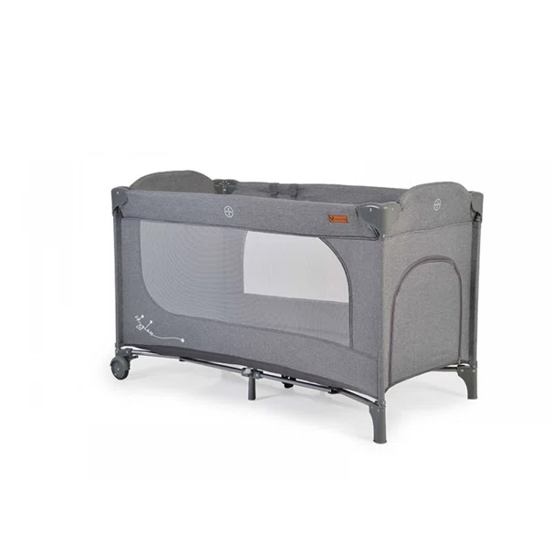Παρκοκρέβατο (0+ Μηνών/Έως 14kg) Cangaroo Skyglow 1 Grey