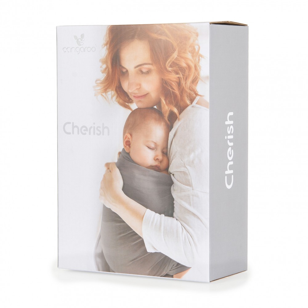 Μάρσιπος Wrap (4+ Μηνών/3.6-15.9kg) Cangaroo Cherish Grey