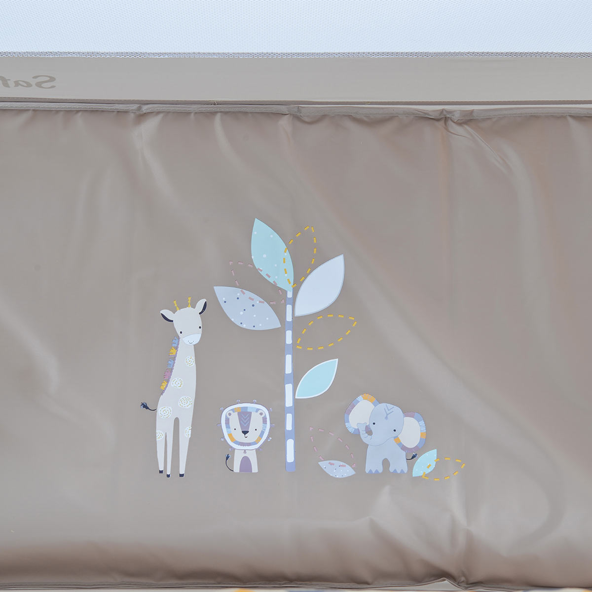 Παρκοκρέβατο (0+ Μηνών Έως 15Kg) Moni Safari Beige Βρεφικά Παρκοκρέβατα Μωρού Spitishop