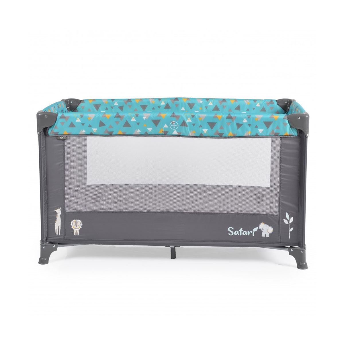 Παρκοκρέβατο (0+ Μηνών/Έως 15kg) Moni Safari Turquoise