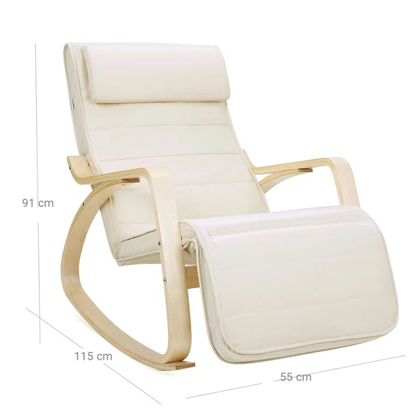 Κουνιστή Πολυθρόνα Relax (55x115x91) Songmics LYY010WZ01
