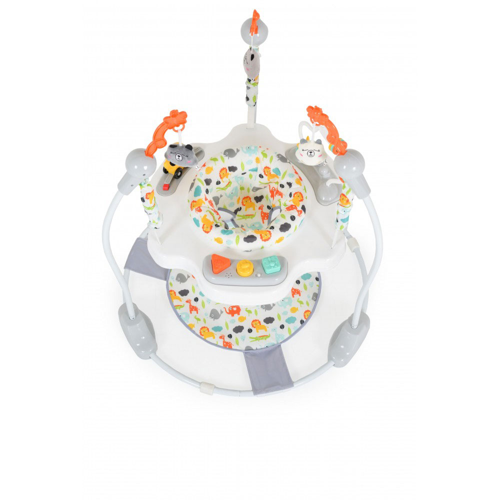 Baby Jumper (6+ Μηνών/Έως 12kg) Moni Magic Fun Grey