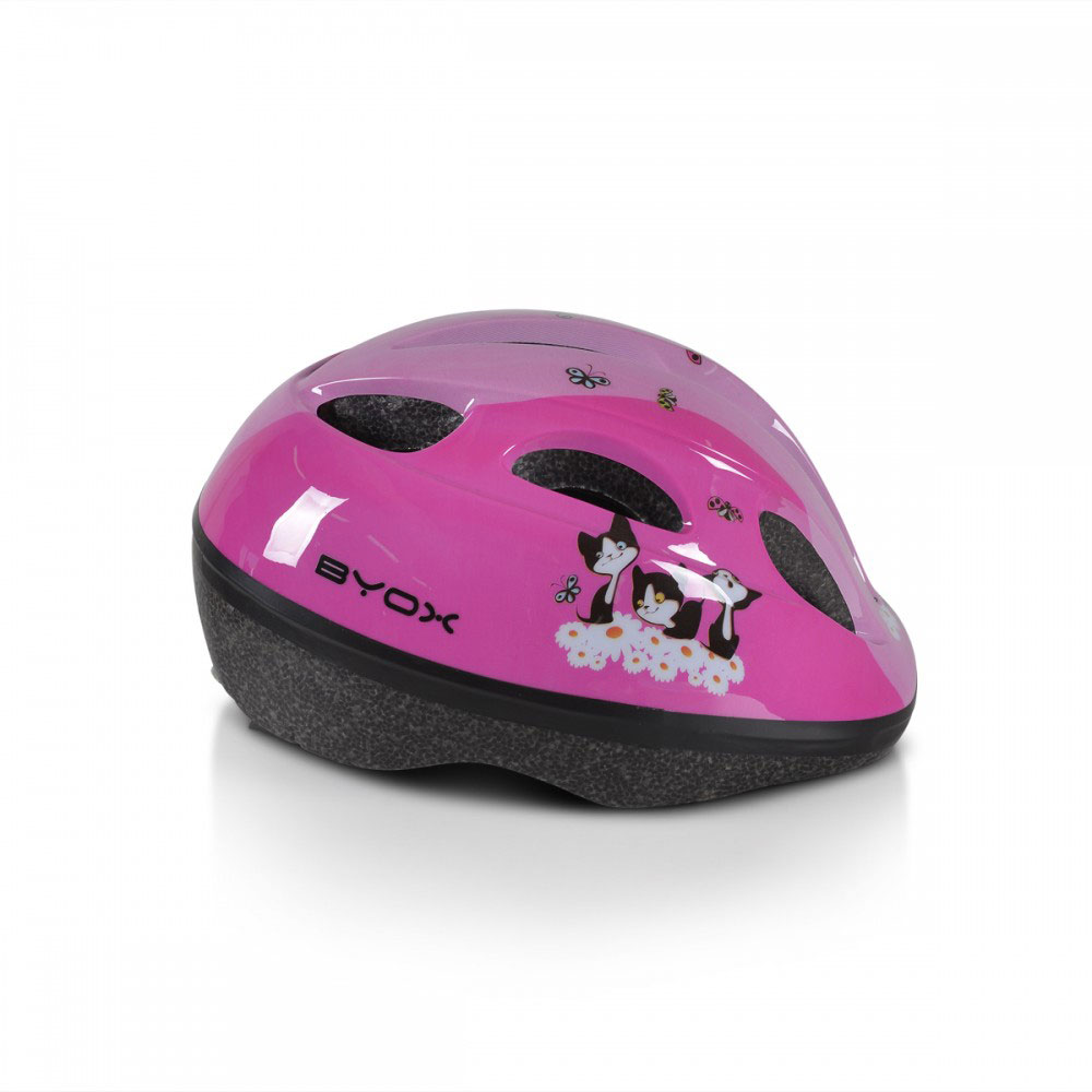Παιδικό Κράνος Με Led (48-54cm) Byox Υ03 Pink