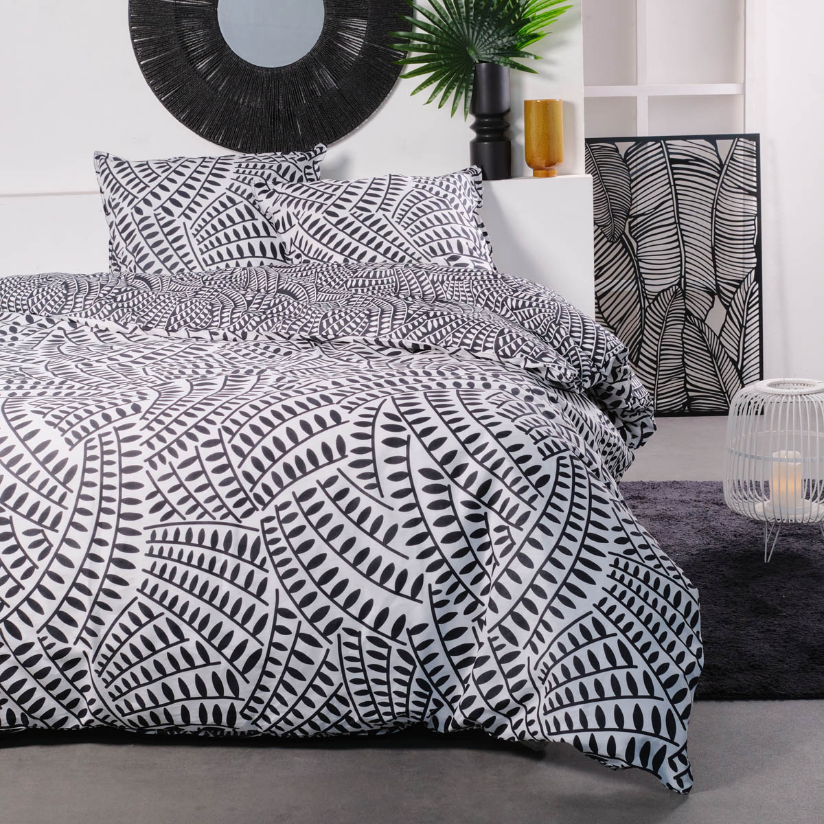 Παπλωματοθήκη Υπέρδιπλη (Σετ 220x240) 2 Όψεων Ravelia Cotton Grigio