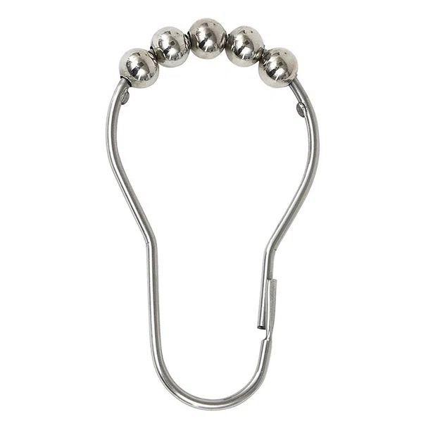 Κρίκοι Κουρτίνας Μπάνιου 12τμχ T-D Silver 220399