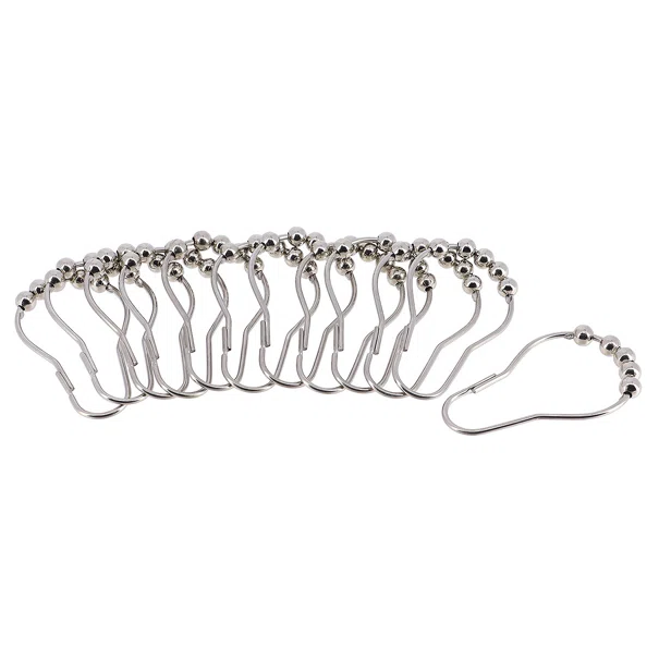 Κρίκοι Κουρτίνας Μπάνιου 12τμχ T-D Silver 220399