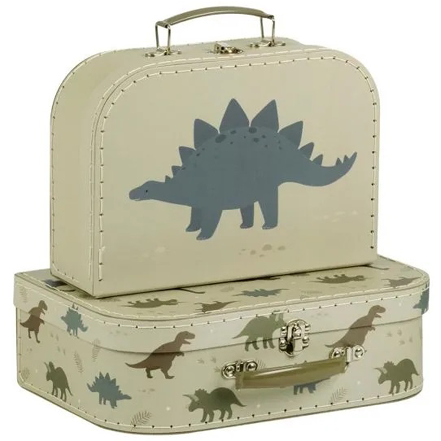 Βαλίτσες Αποθήκευσης (Σετ 2τμχ) Α Little Lovely Company Dinosaurs SCDIGR19