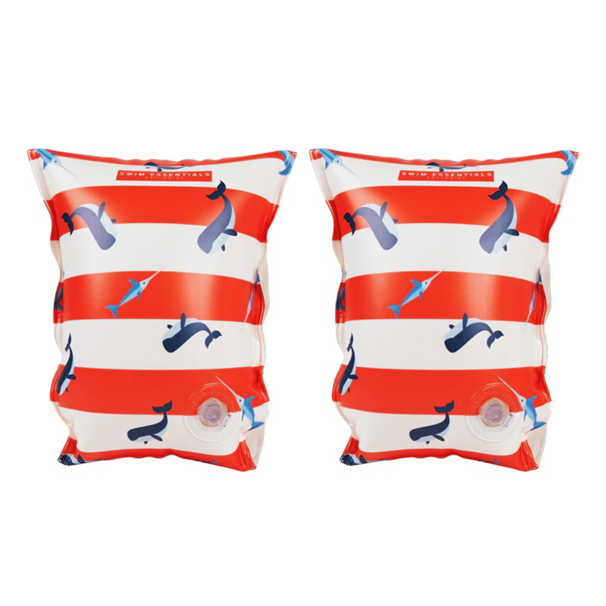 Μπρατσάκια (2-6 Ετών) Swim Essentials Whale Red-White Θαλάσσης Παιδικά Είδη Σωσίβια - Spitishop