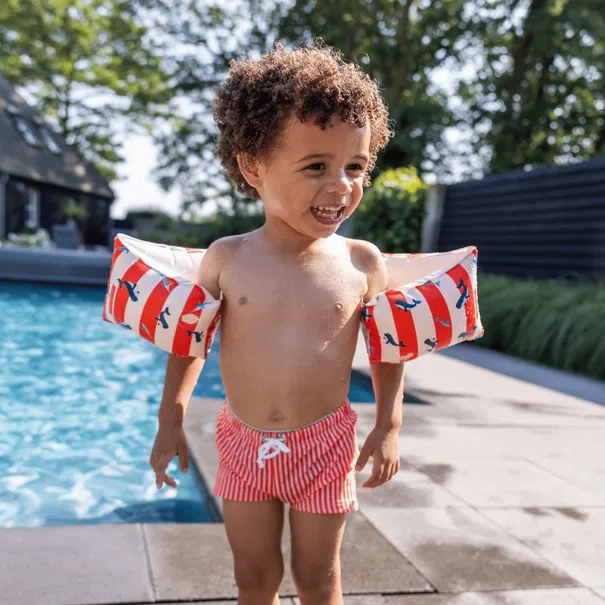 Μπρατσάκια (0-24 Μηνών) Swim Essentials Whale Red-White