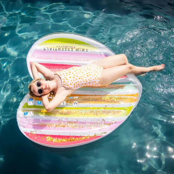 Φουσκωτό Στρώμα Θαλάσσης (150x100) Swim Essentials Rainbow Heart