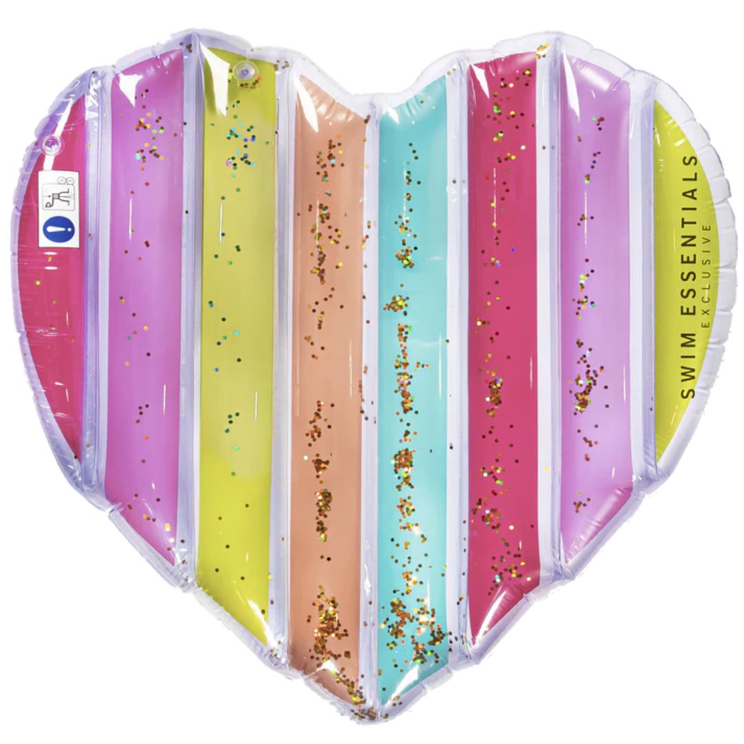 Φουσκωτό Στρώμα Θαλάσσης (150X100) Swim Essentials Rainbow Heart Παιδικά Είδη Φουσκωτά Spitishop