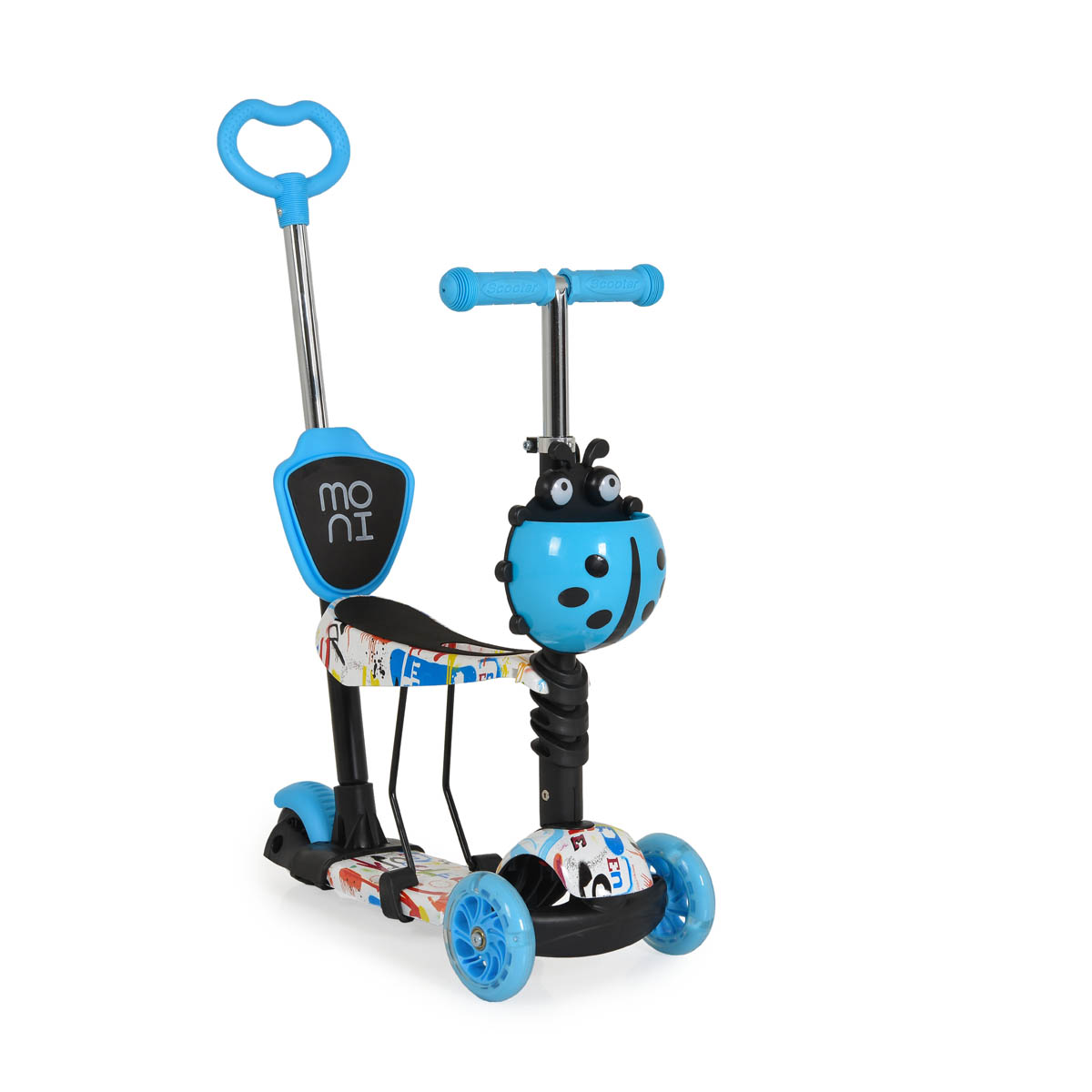 Παιδικό Πατίνι Τρίτροχο (2+ Ετών) Moni Lollipop Blue
