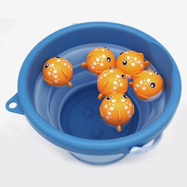 Παιχνίδι Ψαρέματος + Κουβαδάκια (Σετ 10τμχ) CompacToys Fishing Game