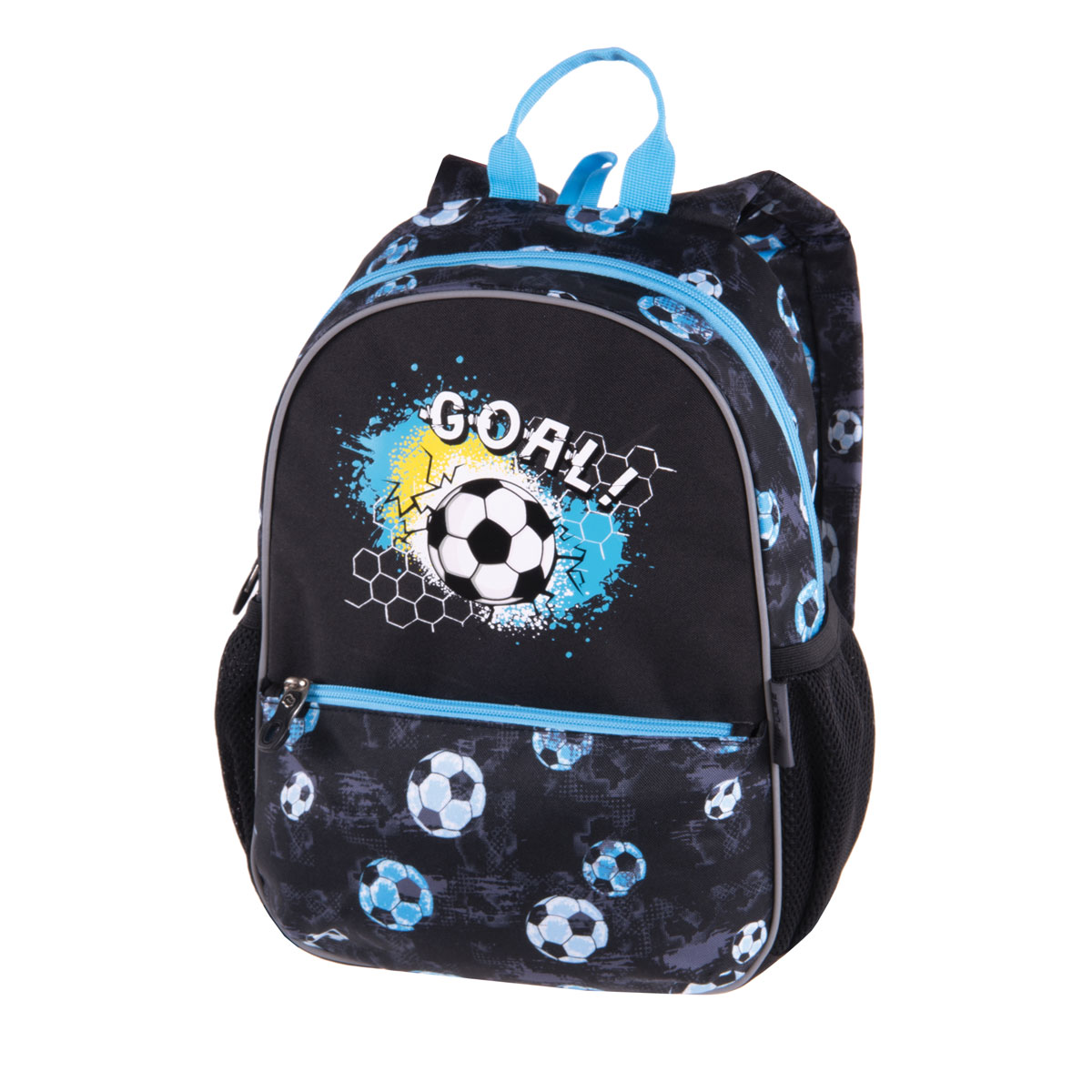 Σχολική Τσάντα Νηπιαγωγείου (28x12x35) Pulse Junior Black Goal
