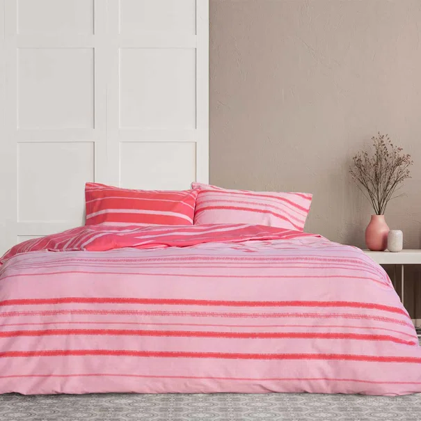 Κουβερλί Μονό (160x245) 2 Όψεων Kocoon Kilim Pink