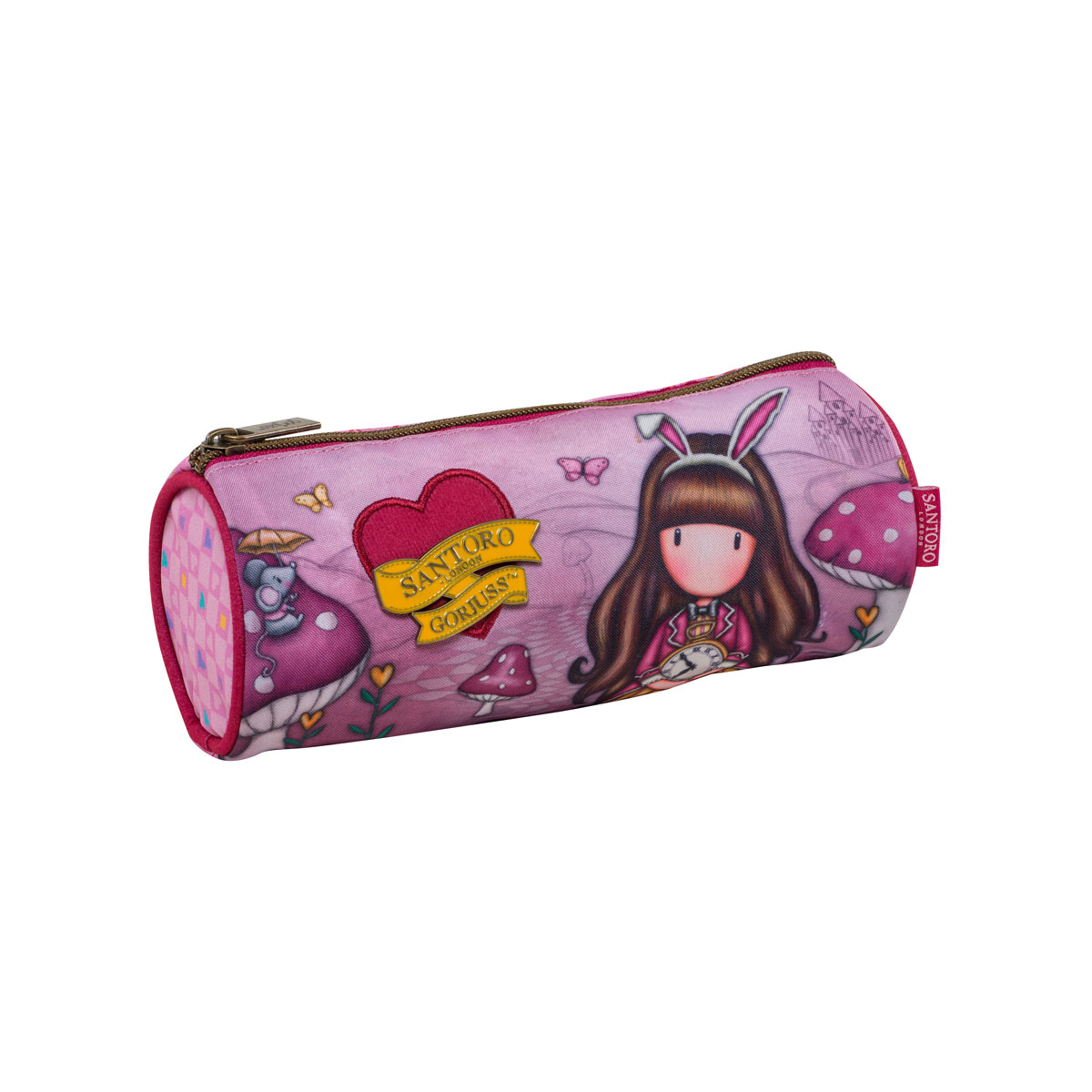 Κασετίνα Μονή (Φ22x8) Graffiti Gorjuss Just One Second Pink