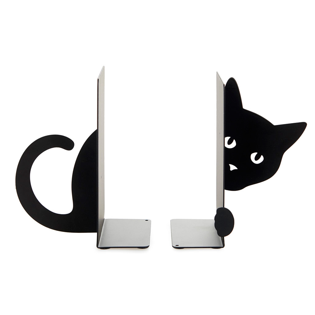 Βιβλιοστάτες (Σετ 2τμχ) Balvi By Octopus Hidden Cat Black