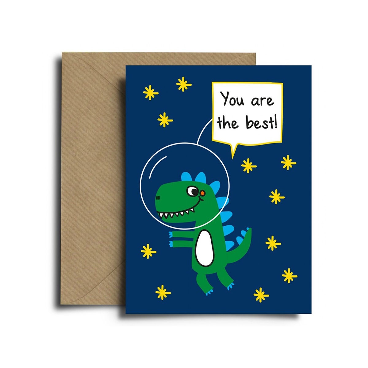 Ευχετήρια Κάρτα Διπλή (17x12) Spread The Magic Unique Dino