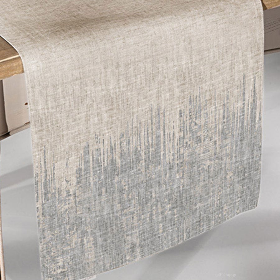 Τραβέρσα (40X160) Saint Clair 2040 Beige-Silver Λευκά Είδη Κουζίνας & Τραπεζαρίας Τραβέρσες Σαλονιού Spitishop