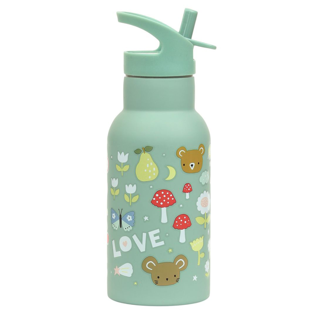 Παγούρι - Θερμός 350ml Με Καλαμάκι Α Little Lovely Company Joy DBSSJO71