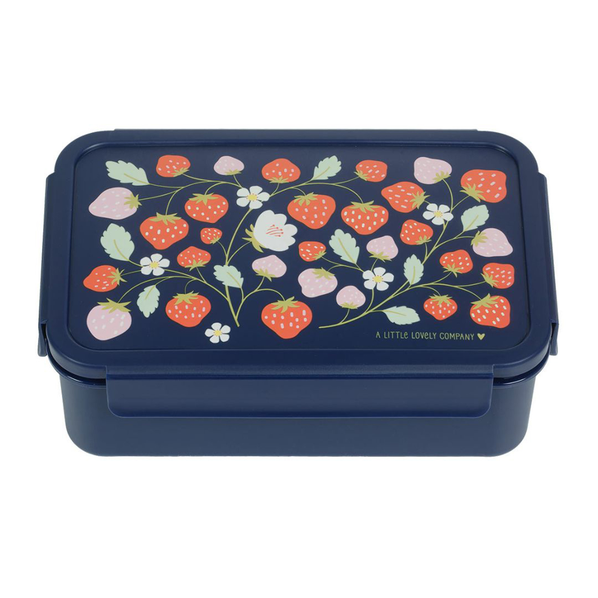 Φαγητοδοχείο Με Χωρίσματα (22x7x14.5) Α Little Lovely Company Strawberries SBSTBU55