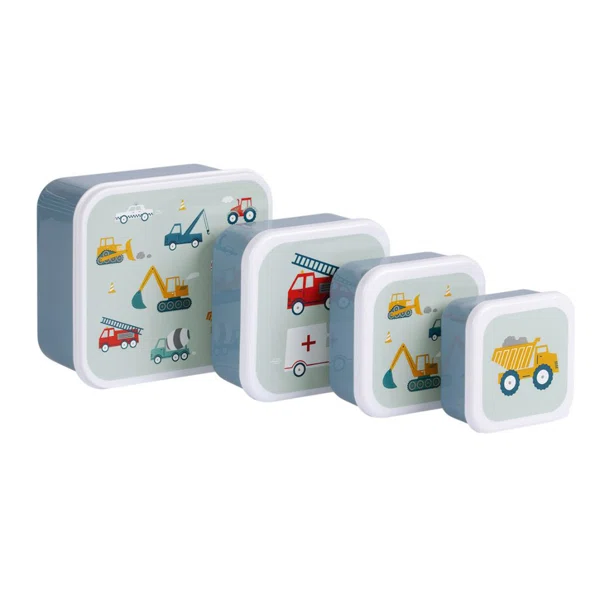 Φαγητοδοχεία (Σετ 4τμχ) Α Little Lovely Company Vehicles SBSEVE58