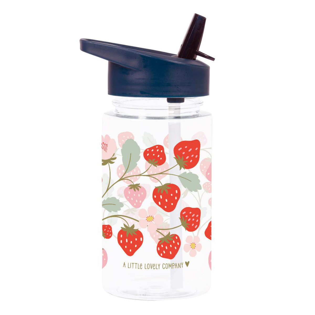 Παγούρι 450Ml με Καλαμάκι Α Little Lovely Company Strawberries Dbstbu64 Παιδικά Είδη Φαγητού & Αξεσουάρ Σερβιρίσματος Μπουκάλια Παγούρια Spitishop