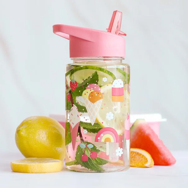 Παγούρι 450ml Με Καλαμάκι Α Little Lovely Company Ice-Cream DBICPI65