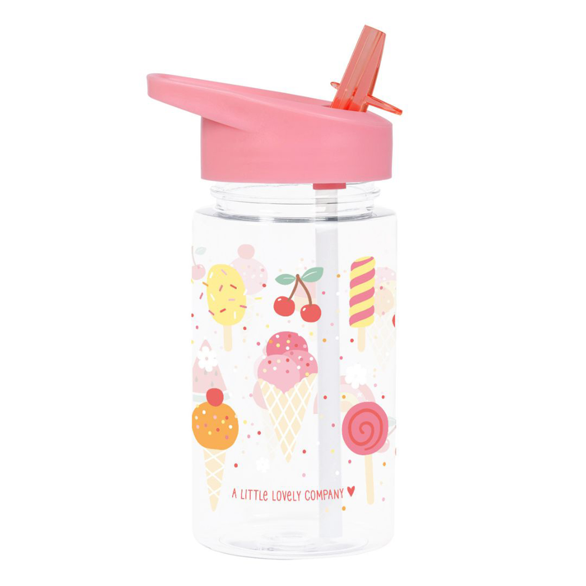 Παγούρι 450Ml με Καλαμάκι Α Little Lovely Company Ice-Cream Dbicpi65 Παιδικά Είδη Φαγητού & Αξεσουάρ Σερβιρίσματος Μπουκάλια Παγούρια Spitishop