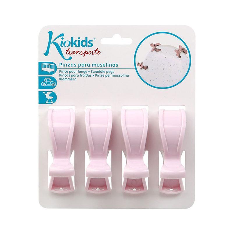 Κλιπ Πολλαπλών Χρήσεων (Σετ 4τμχ) Kiokids Pink 2440