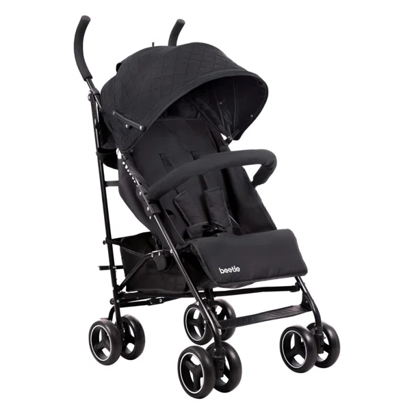 Καρότσι Μπαστούνι (6+ Μηνών/ Έως 22kg) Kikka Boo Beetle Black 2023