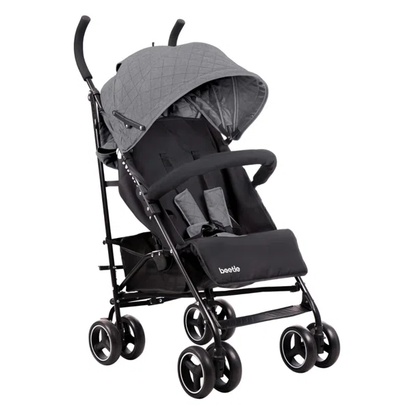 Καρότσι Μπαστούνι (6+ Μηνών/ Έως 22kg) Kikka Boo Beetle Grey 2023