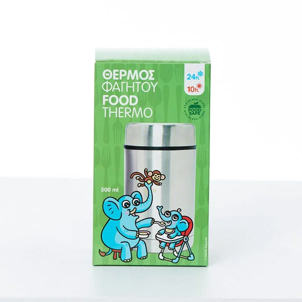 Βρεφικό Θερμός Φαγητού 500ml Laken Silver