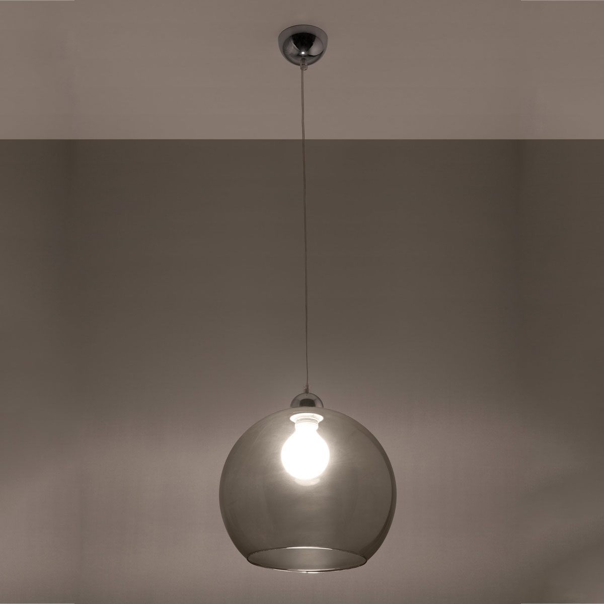 Φωτιστικό Οροφής Μονόφωτο Sollux Ball Graphite SL.0250
