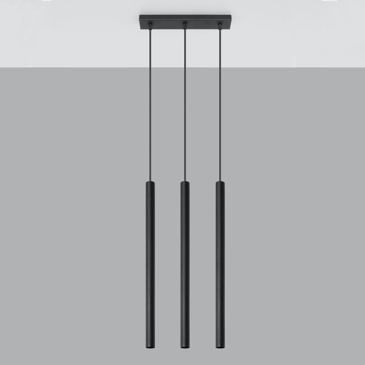 Φωτιστικό Οροφής Τρίφωτο Sollux Pastelo Black SL.0470