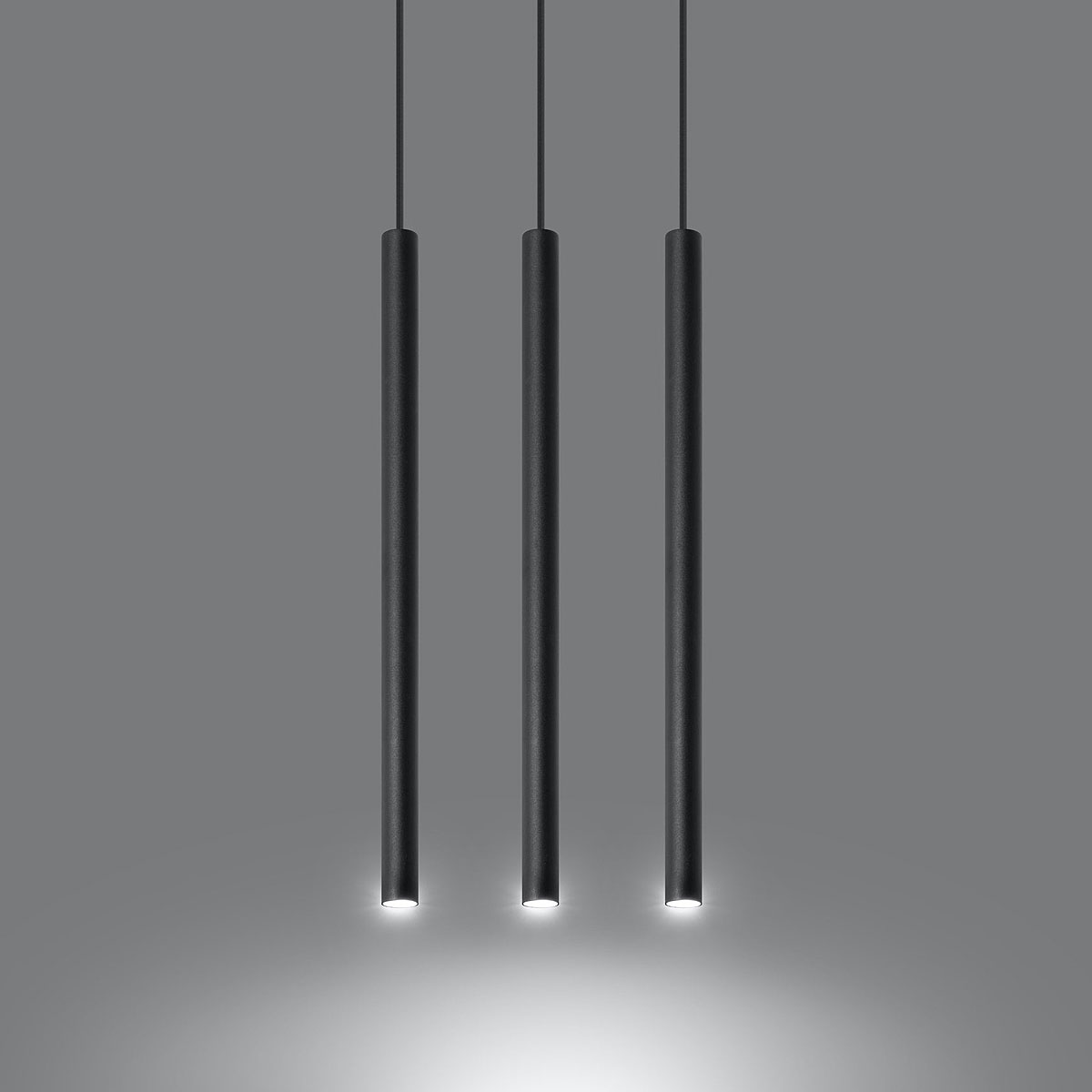 Φωτιστικό Οροφής Τρίφωτο Sollux Pastelo Black SL.0470