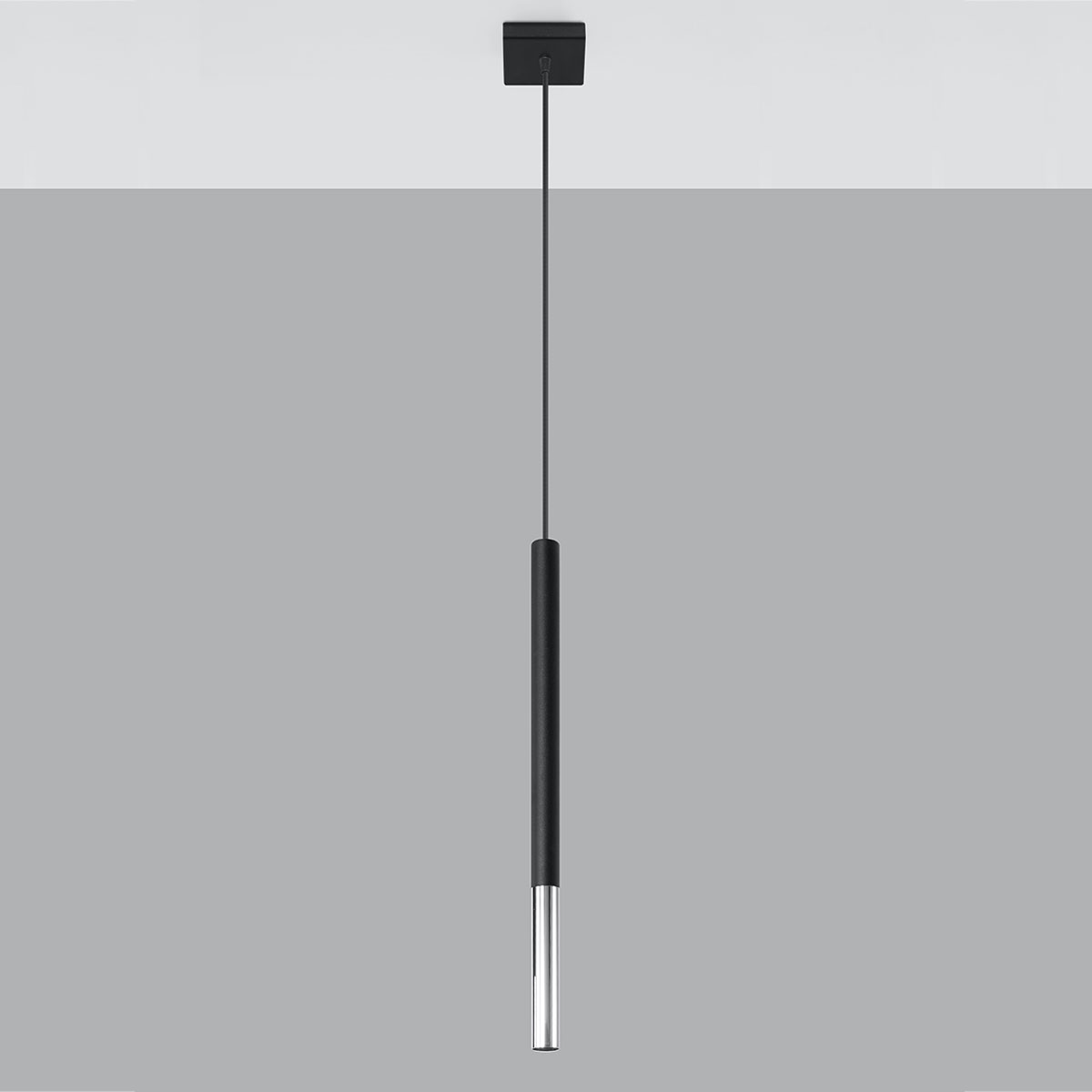 Φωτιστικό Οροφής Μονόφωτο Sollux Mozaica Black/Chrome SL.0885
