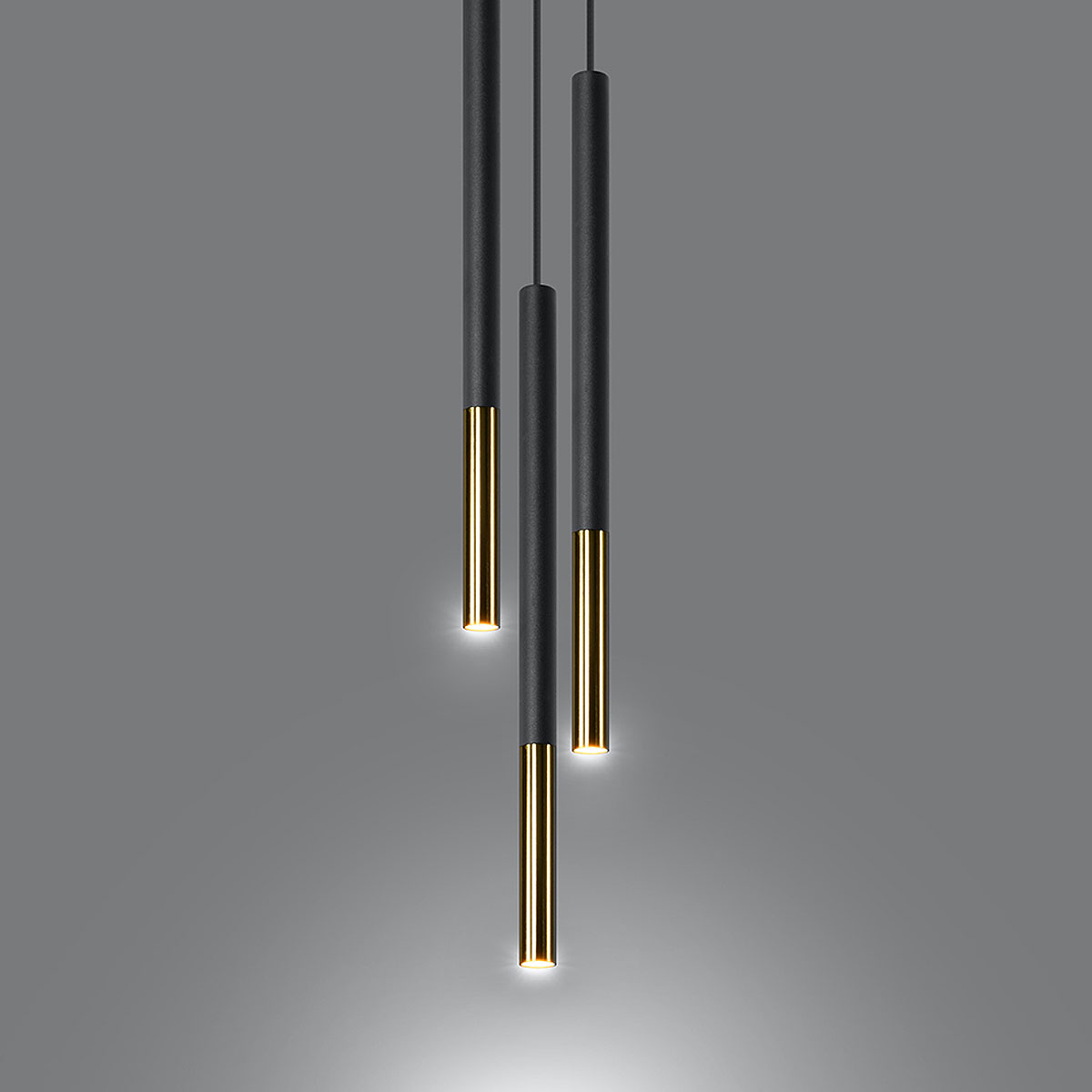 Φωτιστικό Οροφής Τρίφωτο Sollux Mozaica Black/Gold SL.0893