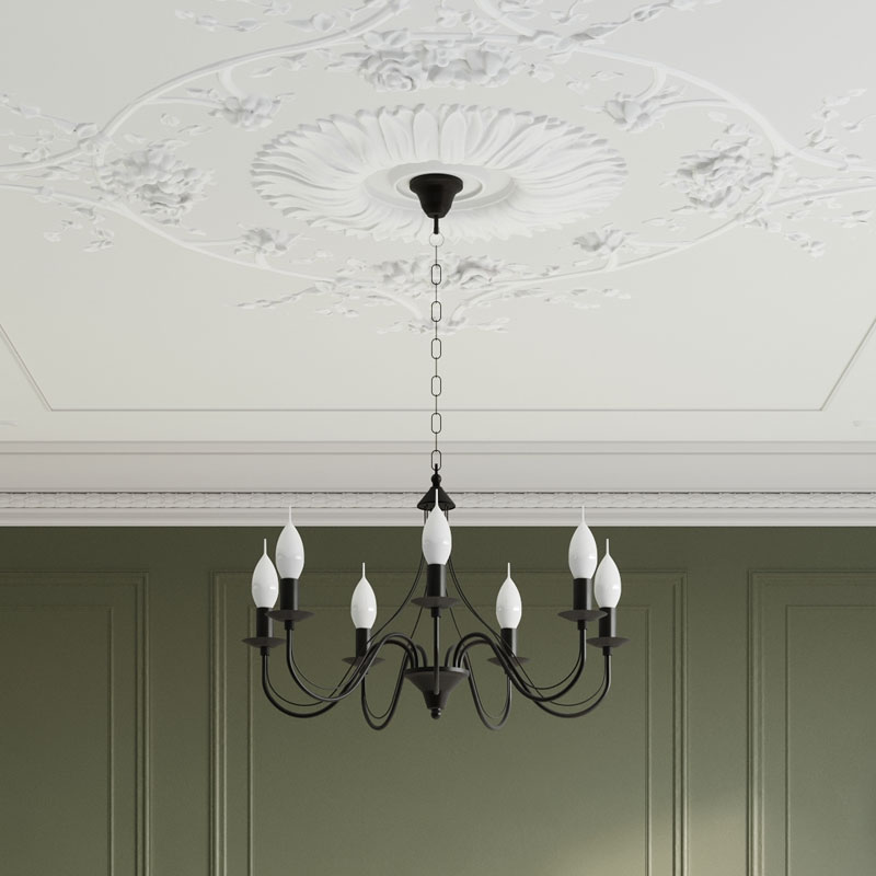 Πολυέλαιος Οροφής Sollux Minerwa Black SL.0219