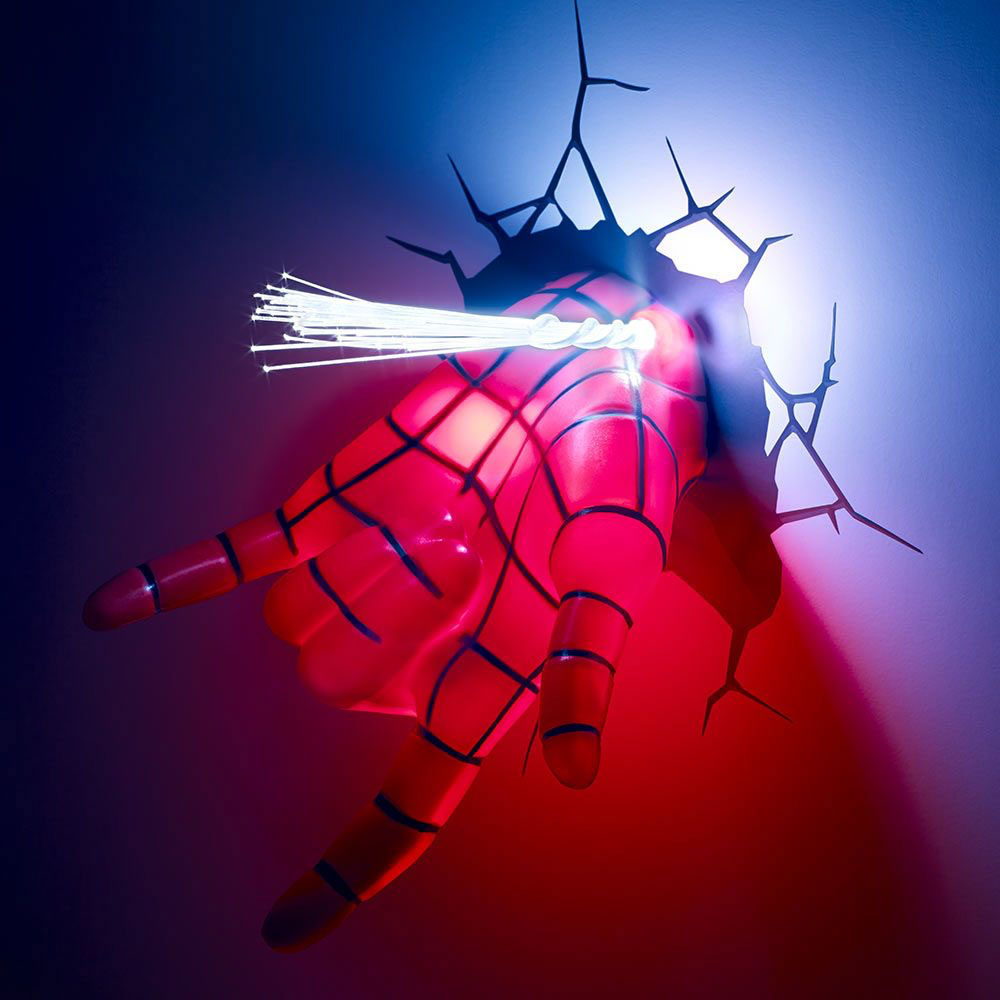 Διακοσμητικό Φωτιστικό Τοίχου LED The Source 3DL Marvel Spiderman Hand 75194
