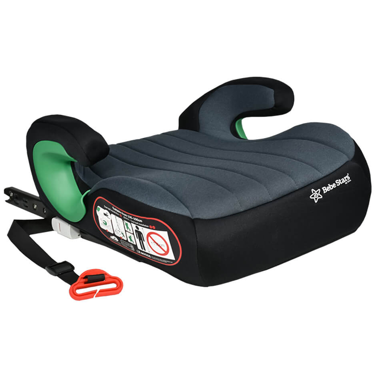 Κάθισμα Αυτοκινήτου Booster (135 έως 150εκ. Ύψος) Bebe Stars Grey i-Size 953-186